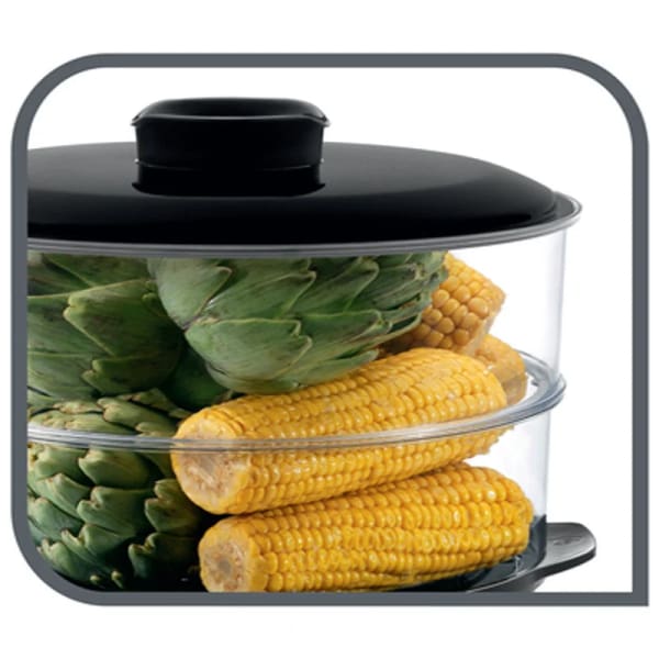 Cuiseur Vapeur Tefal Steam Cooker VC140131 900W Noir Cuiseur Vapeur Tefal Steam Cooker VC140131 900W Noir